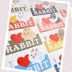天天好萌 - 我愛兔兔防水貼紙 天天好萌 - 我愛兔兔防水貼紙