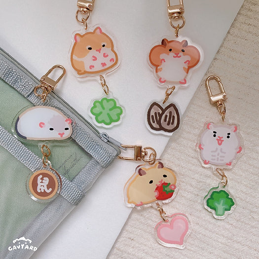 天天好萌 - 倉鼠串串吊飾