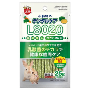 Marukan L8020乳酸菌磨牙棒 (混合蔬菜味) – 25g