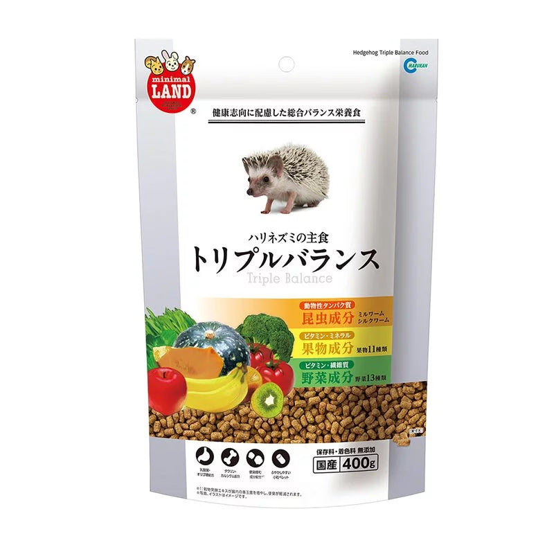 Marukan 三合一刺蝟糧 - 400g